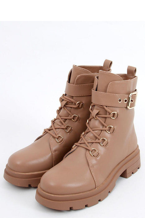 Stylish Lace-Up Ladies' Boots with Military Inspiration - Model 159462