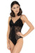 Seductively Elegant Lace-Trimmed Shapewear Lingerie Bodysuit