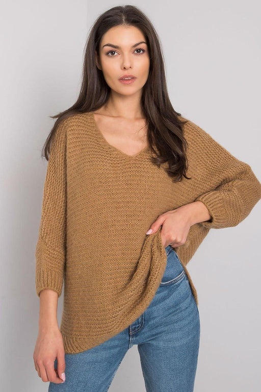 Cozy Oceanic Oversized Sweater - Women's Long Sleeve Pullover