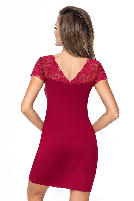 Elegant Lace-Trimmed Nightgown