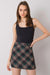 Chic Checked Mini Skirt for Effortless Elegance