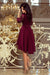 Crimson Elegance Asymmetrical Evening Gown from Europe