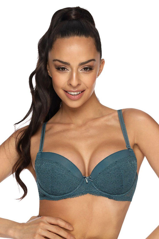 Lacy Elegance Push-Up Bra with Versatile Adjustable Straps