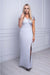 Chic One-Shoulder Evening Gown with Alluring Side Slit