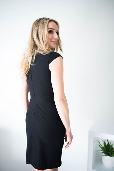 Jersa Plus Size Crease Detail Dress