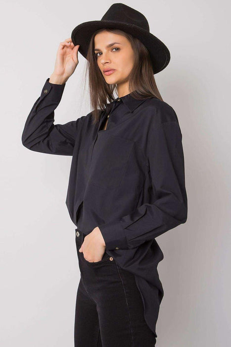 Chic White Long Sleeve Button-Up Shirt for Women