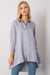 Light Blue Longline Button-Up Shirt - Stylish Comfort for Every Occasion