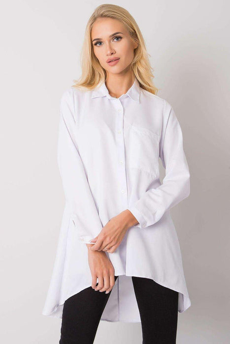 Light Blue Longline Button-Up Shirt - Stylish Comfort for Every Occasion