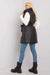 Chic Black Down Vest with Belt and Pouch - Essential Winter Fashion