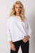 Everyday Elegance White Cotton Blend Blouse