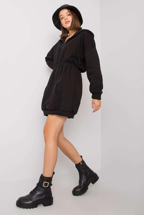 Chic Zip-Up Sweatshirt Dress