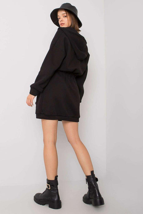 Chic Zip-Up Sweatshirt Dress