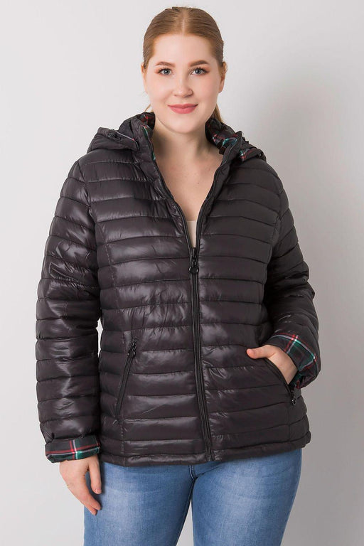 Stylish Plus Size Reversible Winter Hooded Jacket