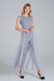 Chic Chiffon Daring Slit Jumpsuit with Sleek Tapered Fit