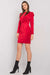 Chic Scarlet Velour Evening Dress by Rue Paris