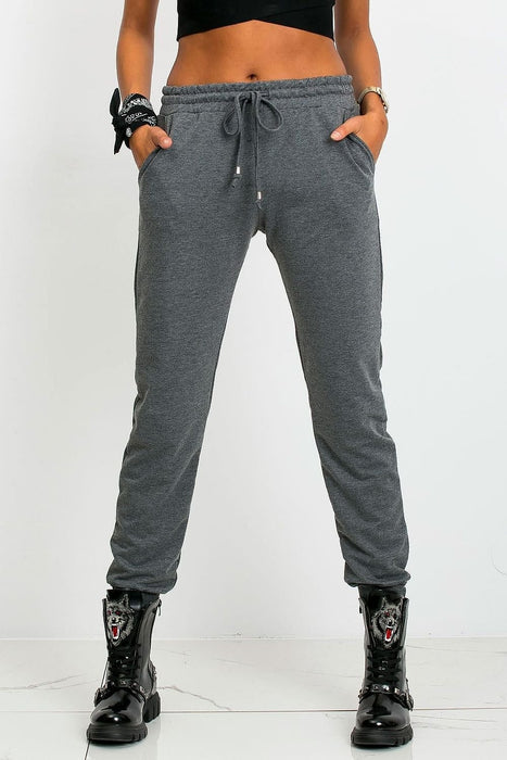 Sleek Women's Black Slim Fit Sweatpants: Stylish Tracksuit Bottoms