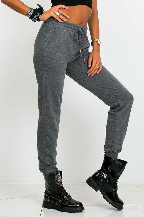 Sleek Women's Black Slim Fit Sweatpants: Stylish Tracksuit Bottoms