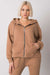 Chic Quilted Ladies' Zip-Up Hoodie