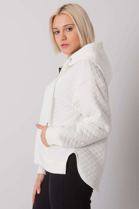 Chic Quilted Ladies' Zip-Up Hoodie