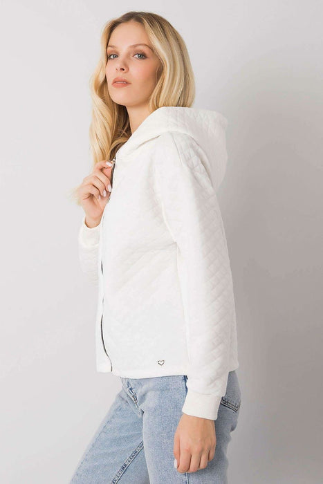 Stylish Quilted Hooded Zip-Up Sweatshirt