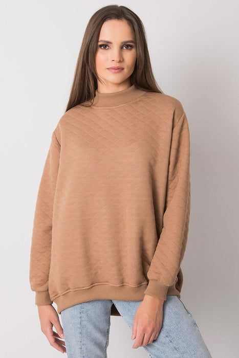 Quilted Elegance Cotton-Blend Sweatshirt for Effortless Style