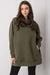 Kangaroo Pocket Longline Hoodie Sweatshirt