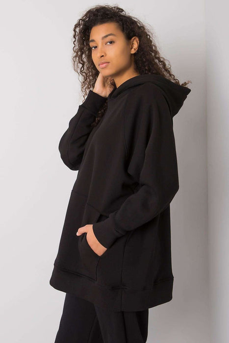 Kangaroo Pocket Longline Hoodie Sweatshirt