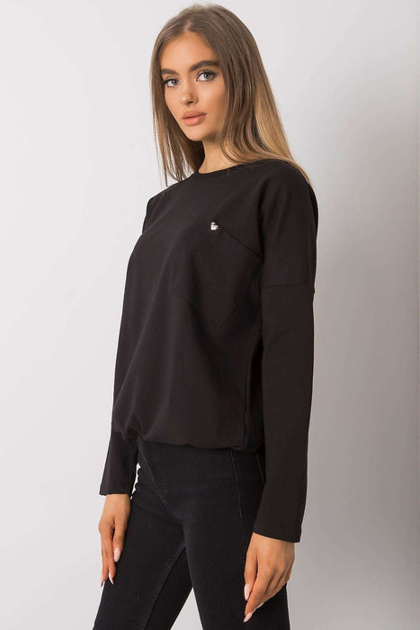 Relaxed Fit Cotton Blouse with Pocket Accent