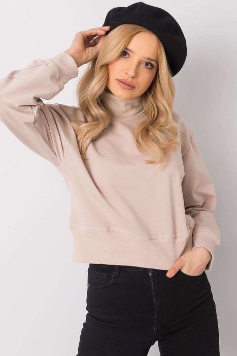 Stylish Women's Turtleneck Sweatshirt