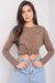 Chic Long Sleeve Cotton Top