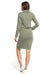 Sporty Chic Midi Dress with Convenient Kangaroo Pocket