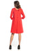 Elegant Trapeze Midi Dress with Vintage Inspiration from Jackie Kennedy