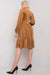 Chic Velour Frill Hem Dress