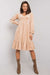 Chic Velour Frill Hem Dress