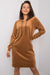 Stylish Velour Hooded Mini Dress for Casual Elegance