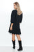 Airy Knit Day Dress with Elegant Applique Detail