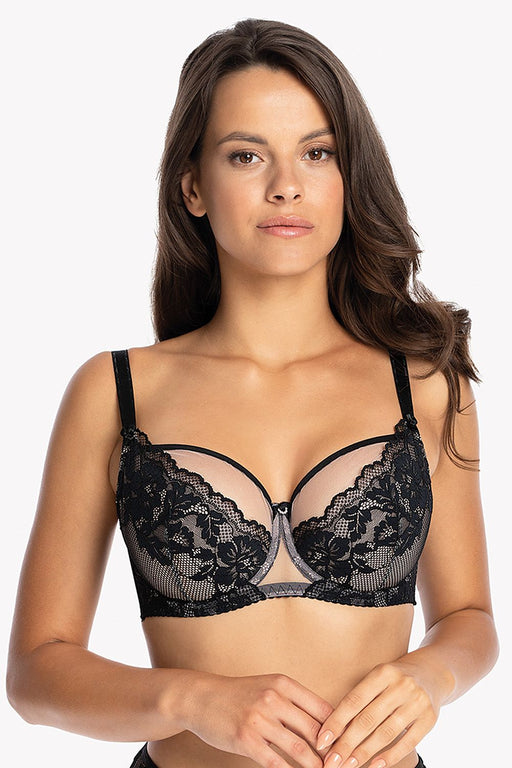 Elegant Lace & Mesh Support Bra