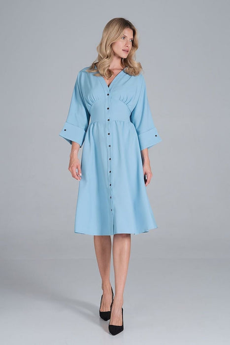 Elegant Sweetheart Kimono Midi Dress with Stylish Wide Sleeves