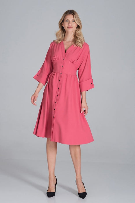 Elegant Sweetheart Kimono Midi Dress with Stylish Wide Sleeves