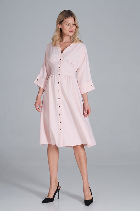 Elegant Sweetheart Kimono Midi Dress with Stylish Wide Sleeves