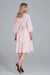 Elegant Sweetheart Kimono Midi Dress with Stylish Wide Sleeves