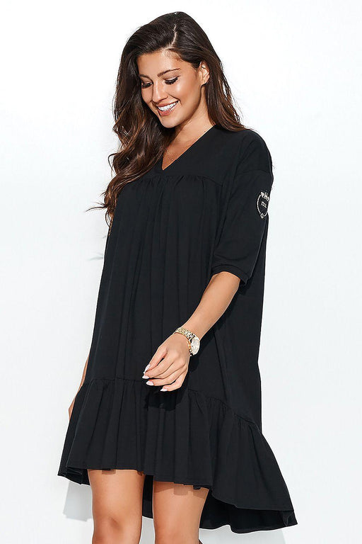 Heart-Embellished Knit Daydress for Effortless Elegance