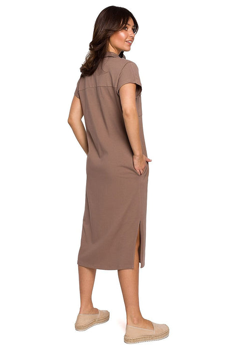 Chic Adjustable Belted Safari Shirt Dress for Every Occasion