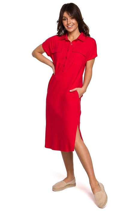 Chic Adjustable Belted Safari Shirt Dress for Every Occasion