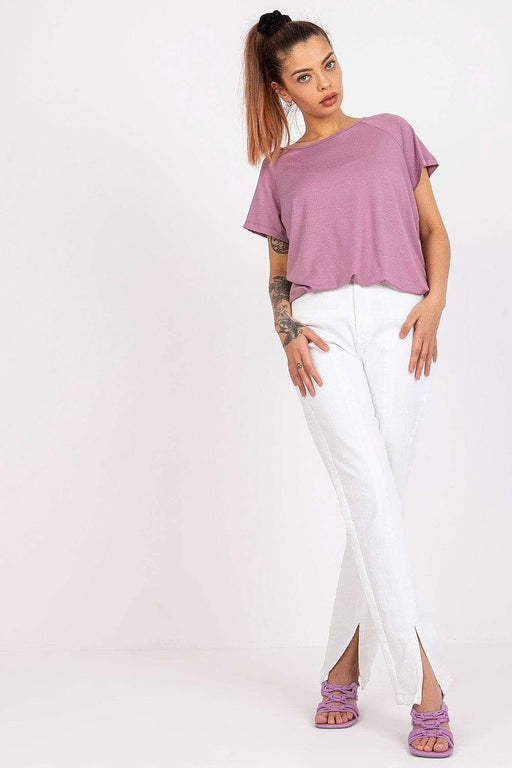 Elegant Bow-Back Short Sleeve Top