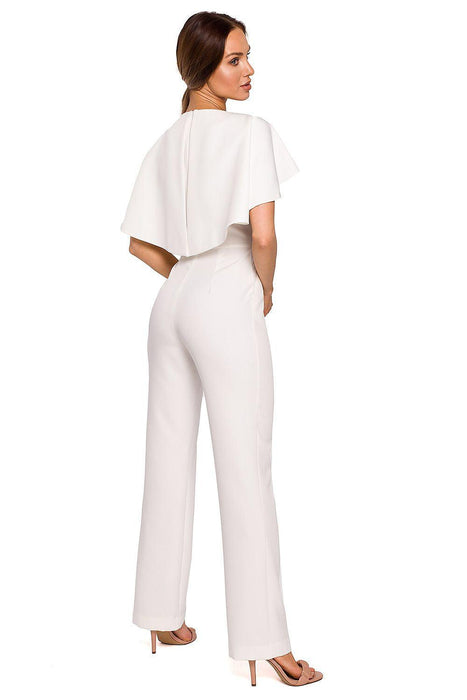 Elegant Cape-Style Jumpsuit