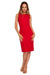 Chic Sleeveless Pencil Dress with Eye-Catching Chain-Back Detail