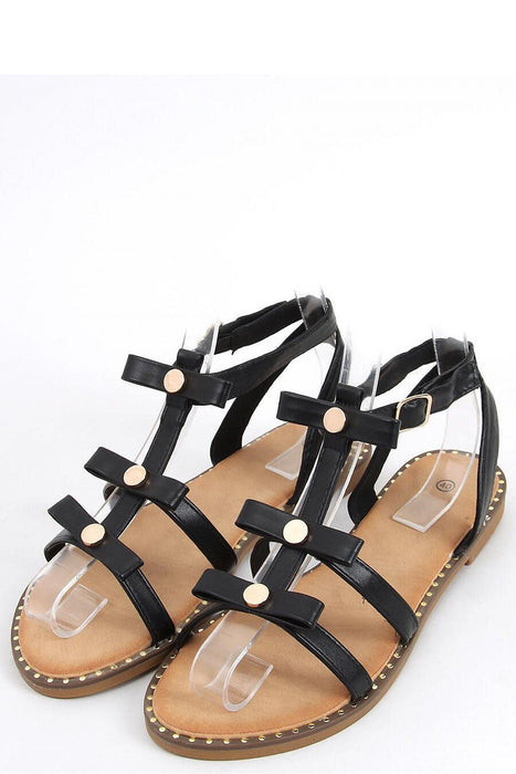 Elegant Ladies' Veneer Sandals with Charming Bows - Model 164413