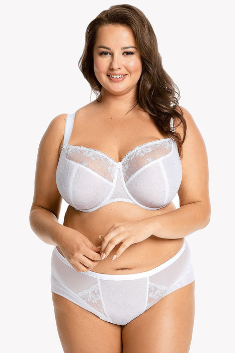 Sophisticated Embroidered Underwire Soft Cup Bra