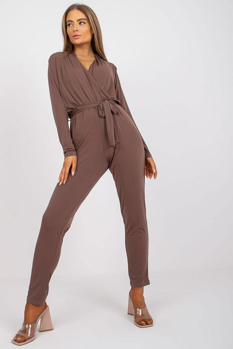 Elegant Wrap-Front Jumpsuit